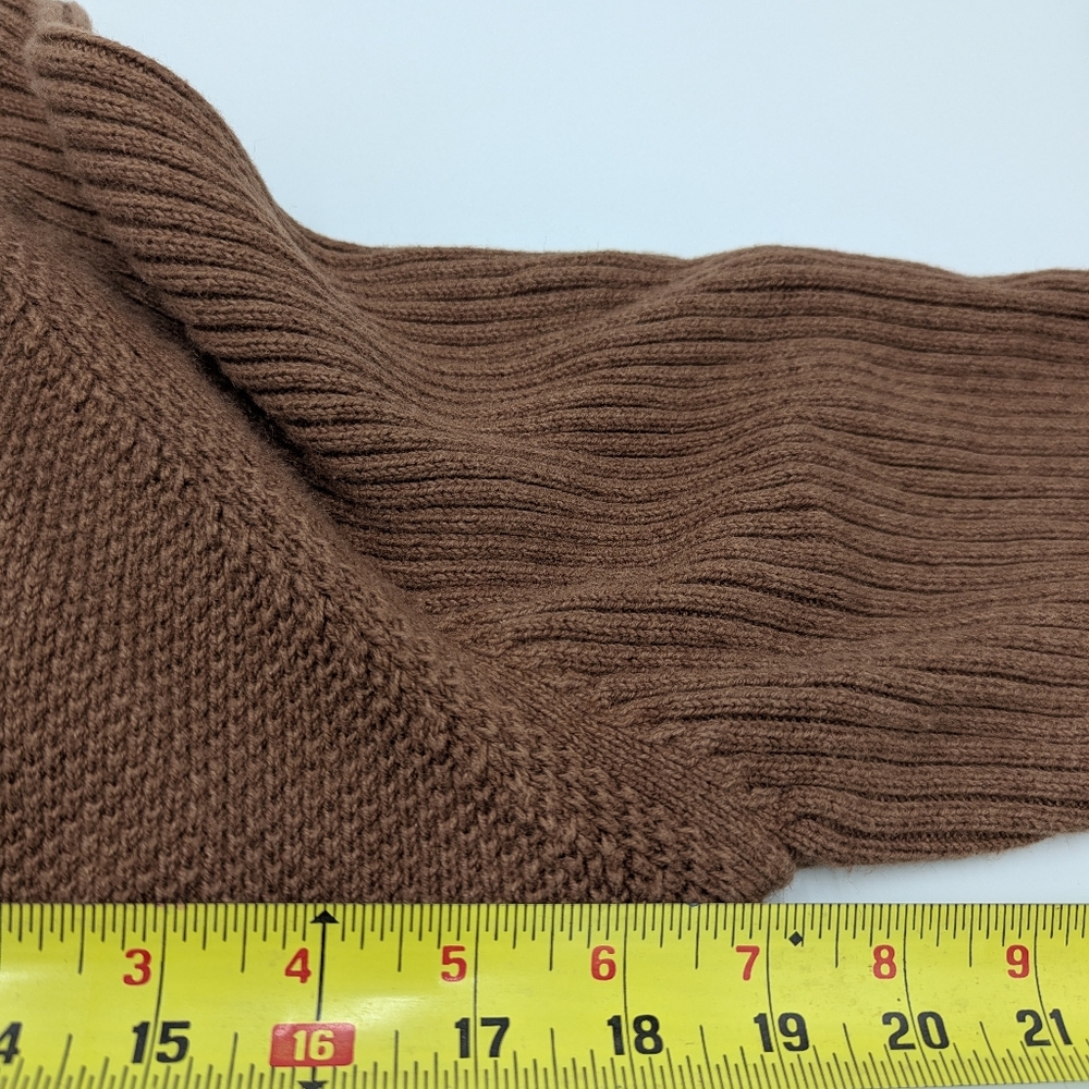Woolrich Brown Quarter Zip Knit Sweater Pullover Earth Tone Outdoor Women's L - Picture 5 of 13